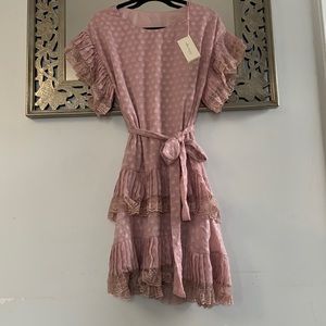 Trish Scully Parma Dress Size 6 Dusty Rose